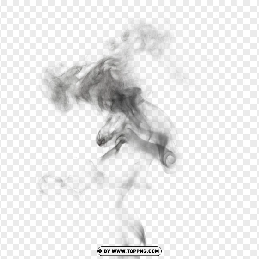 Faded Smoke Cloud Design PNG Transparent Background