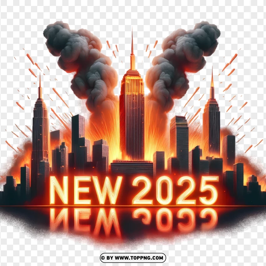 Skyline Ablaze In 2025 PNG Transparent Background