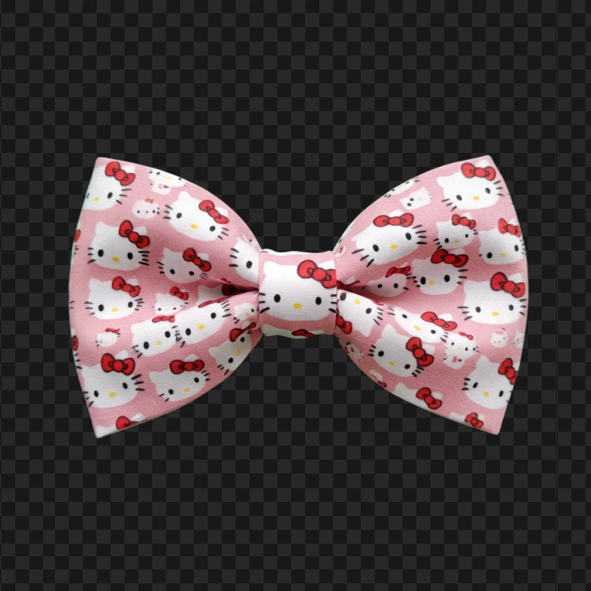 Sanrio Hello Kitty Bow Pattern PNG Transparent Background