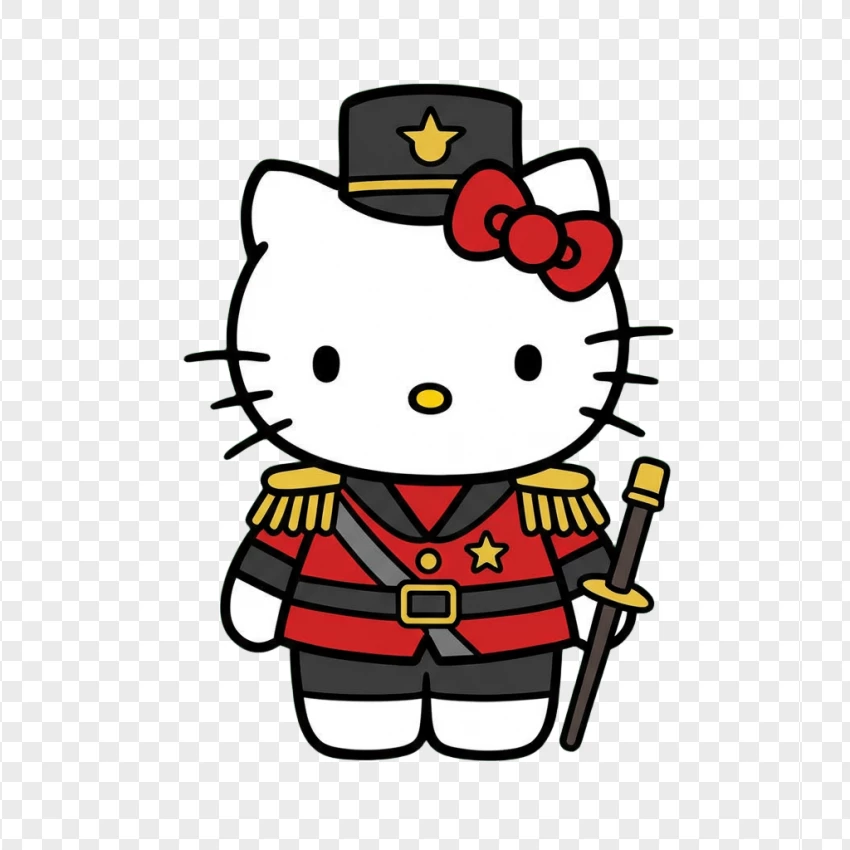 Hello Kitty Toy Soldier PNG Transparent Background