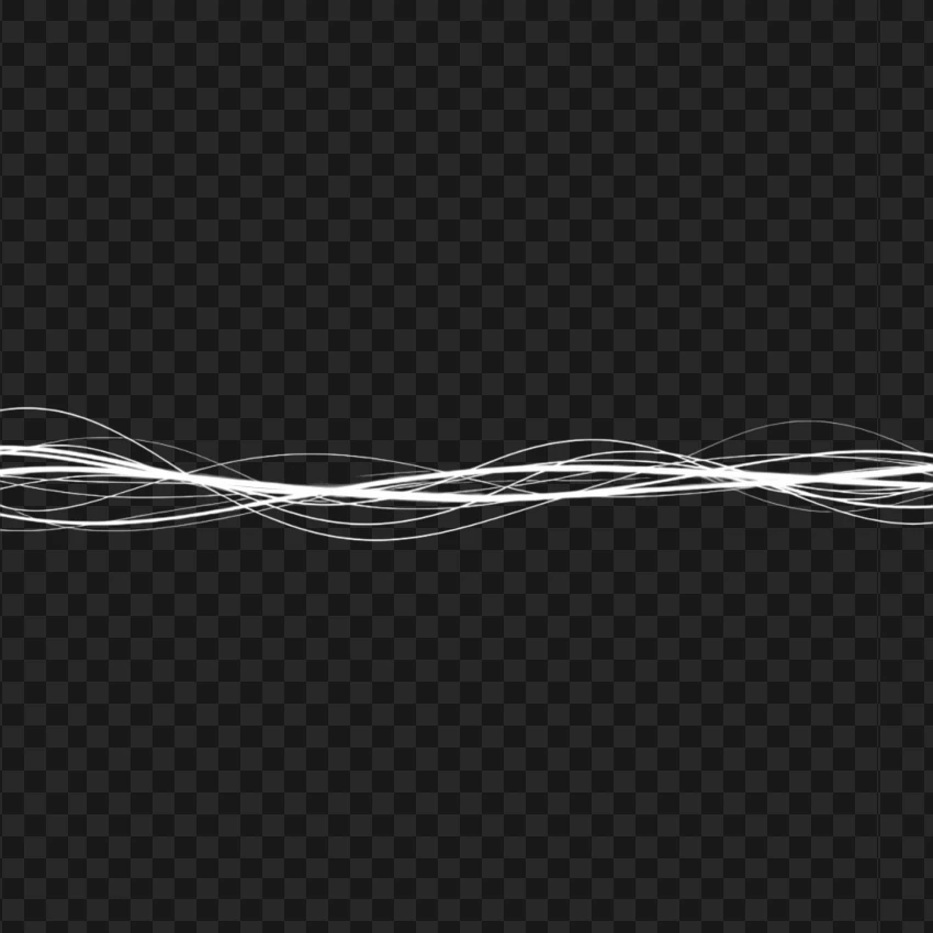 Intertwined Horizontal White Lines Abstract PNG Transparent Background