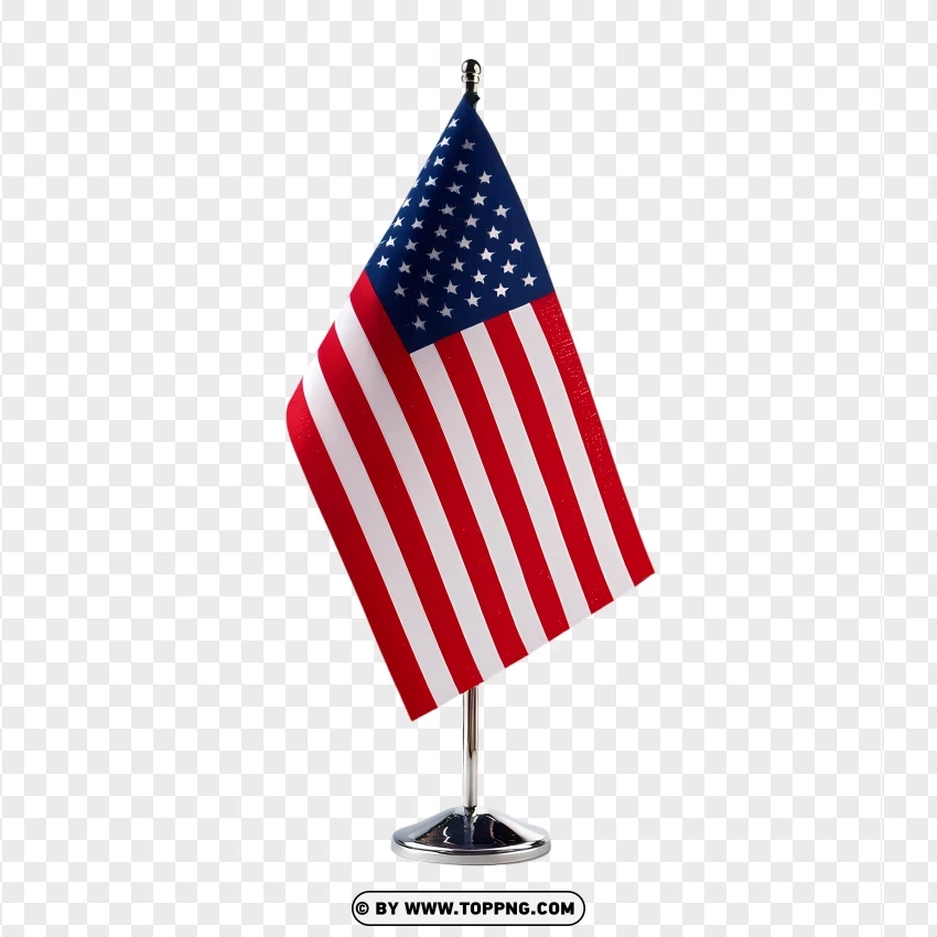 Usa Table Flag With Elegant Design PNG Transparent Background