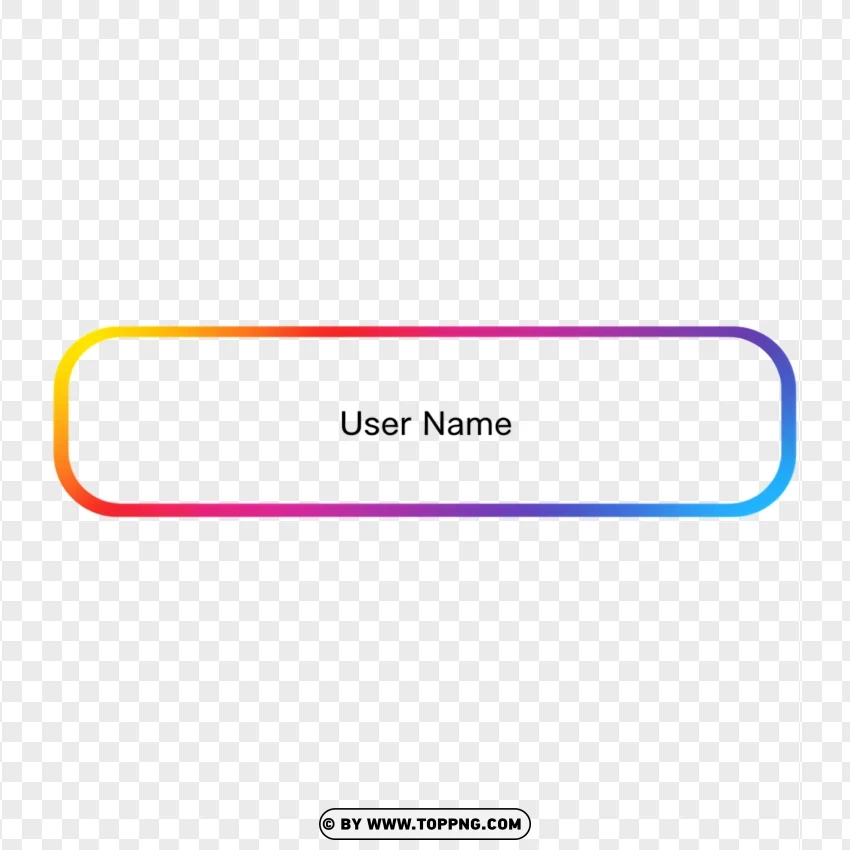 Instagram Name Social Media Button PNG Transparent Background