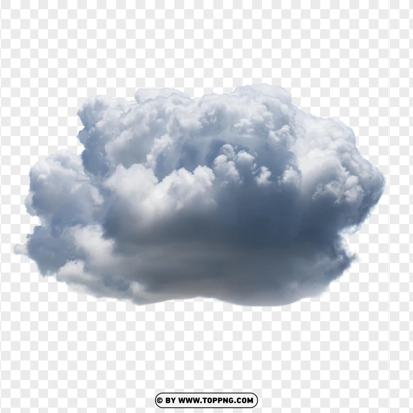 Fluffy White Cloud Design PNG Transparent Background