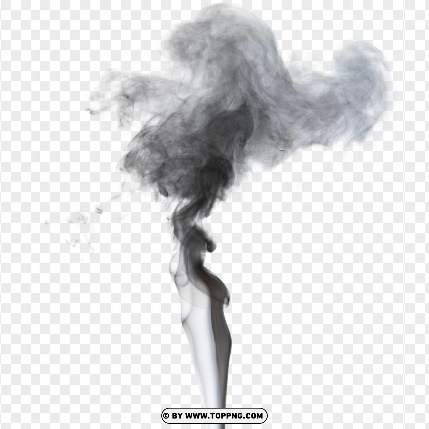 Mystical Vertical Smoke Effect PNG Transparent Background