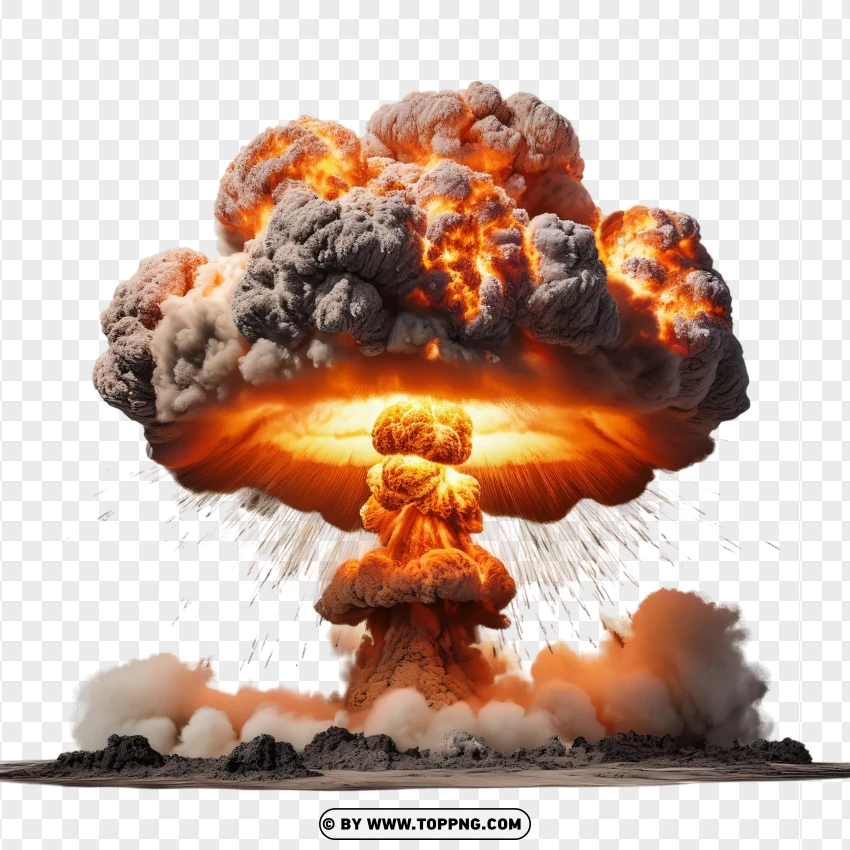 Isolated Nuclear Bomb Blast With High-definition PNG Transparent Background