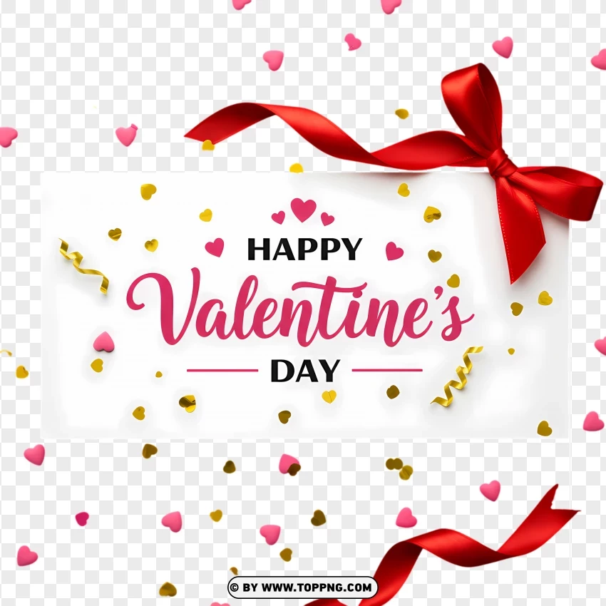 Happy Valentines Day Greeting Card Hd PNG Transparent Background