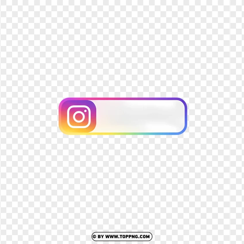 Minimalist Instagram Name Tag PNG Transparent Background