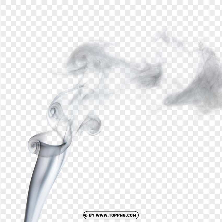 Gentle Spiral Smoke PNG Transparent Background