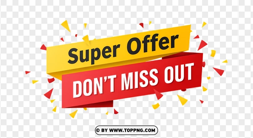 Super Offer Label For Exclusive Discounts PNG Transparent Background