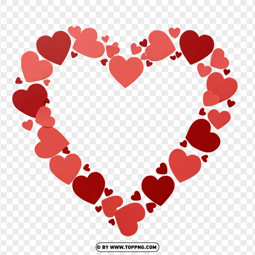 Heart Border For Photo With PNG Transparent Background