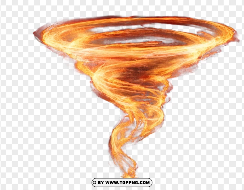 Wildfire Whirl With Intense Heat PNG Transparent Background