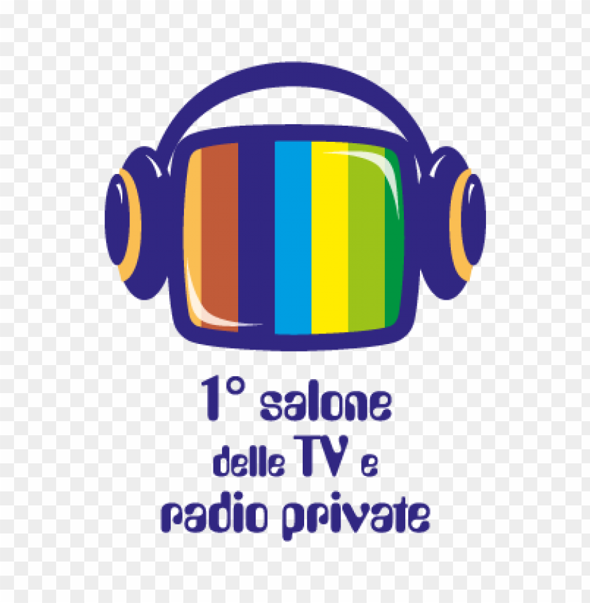  1 salone delle tv e radio private vector logo free - 462697