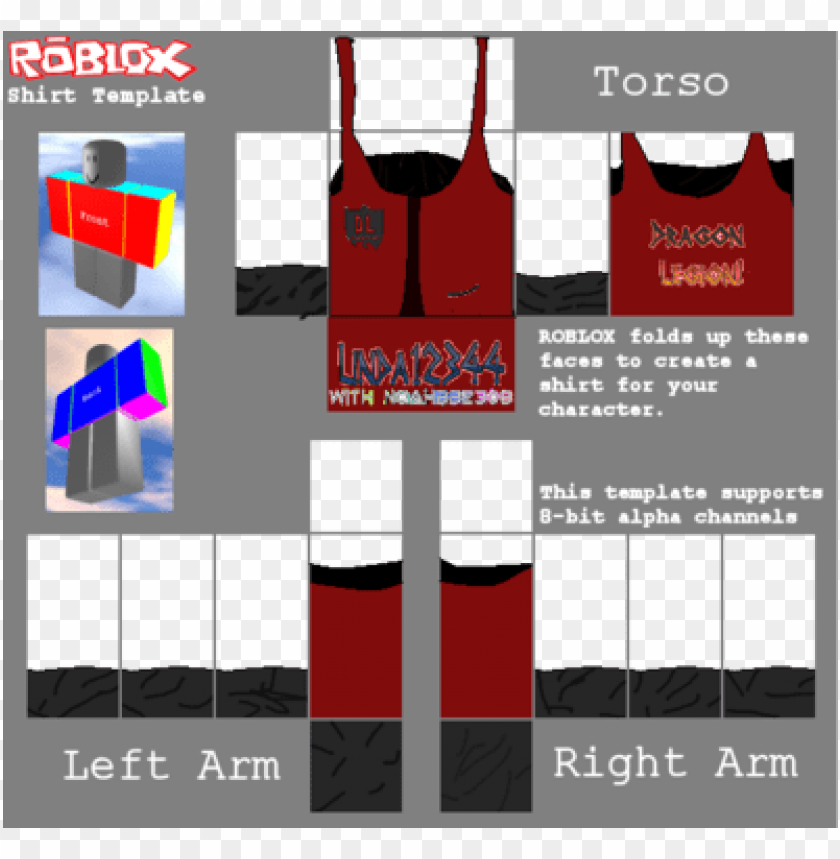 roblox donation shirt template