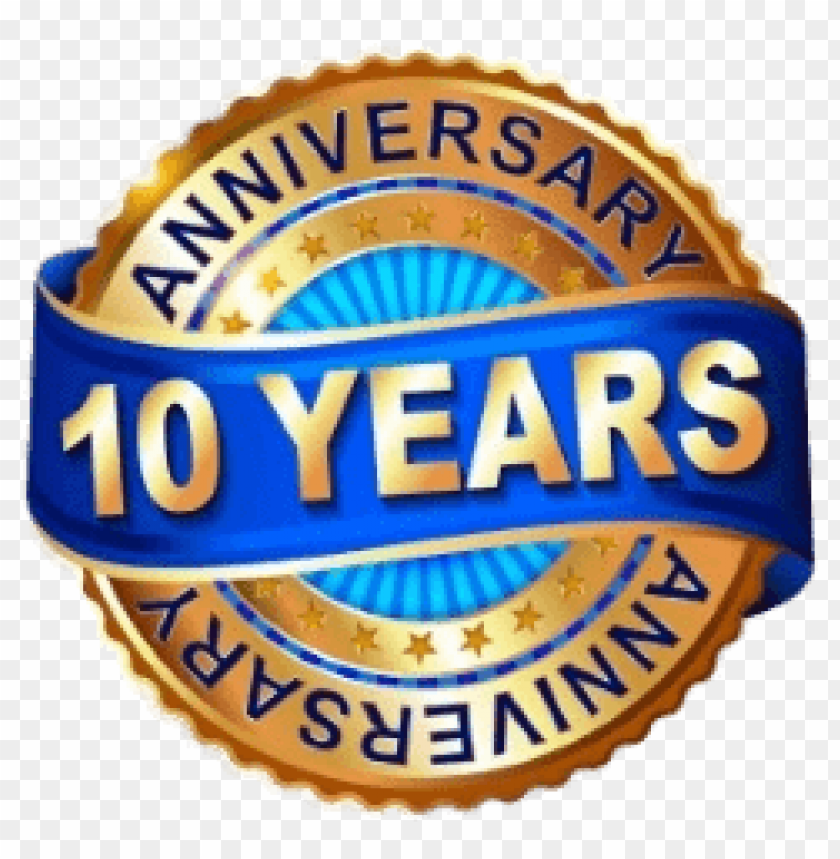miscellaneous, wedding anniversaries, 10 years anniversary jubilee badge, 