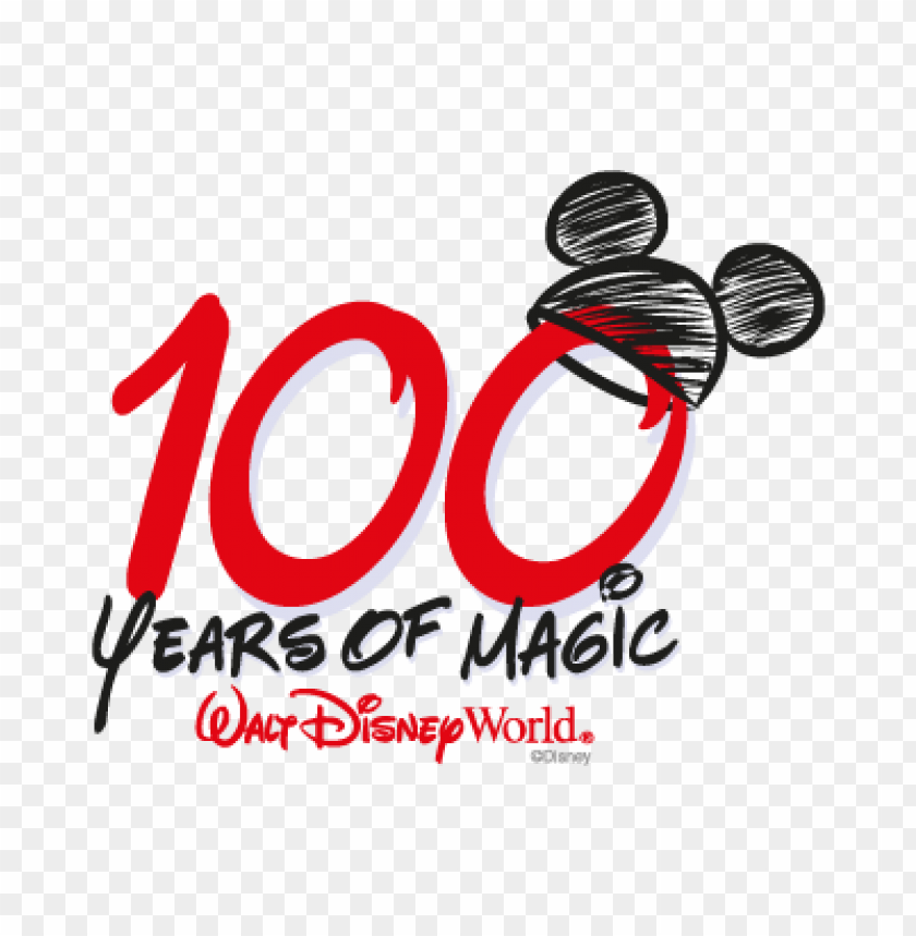  100 years of magic vector logo free - 462701