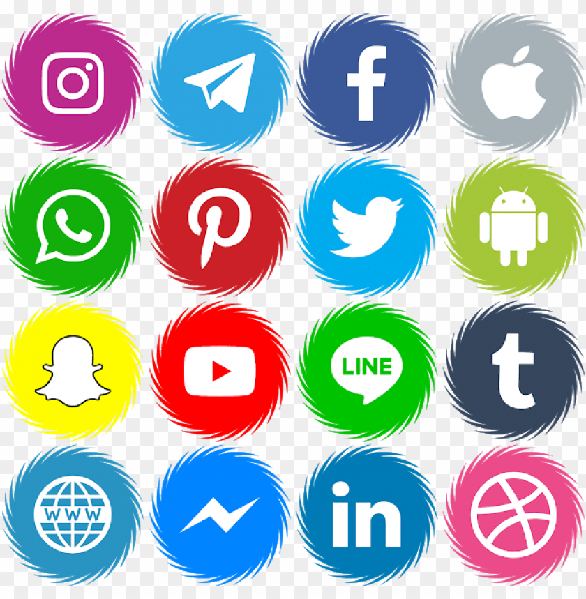 Transparent Background Facebook Instagram Twitter Whatsapp Logo Png - sin