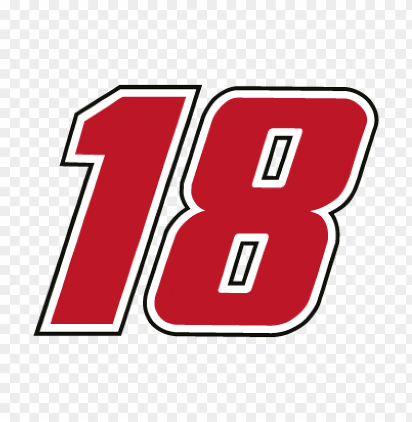  18 joe gibbs racing vector logo free download - 462673