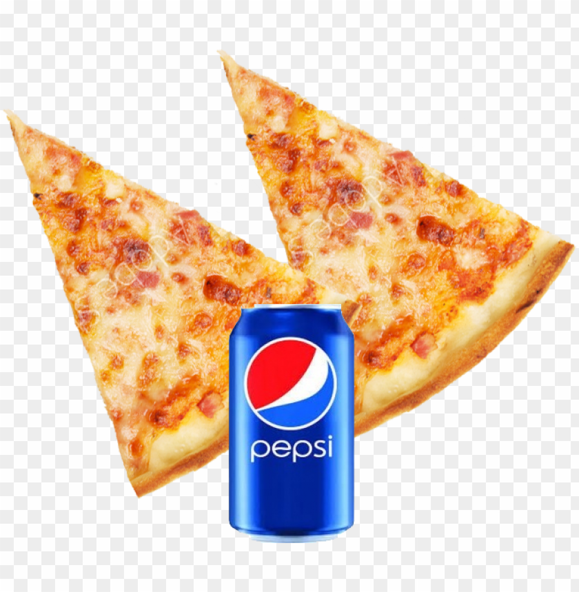 2 Large Cheese Slices 2 Pizza Slice And Soda Png Image With Transparent Background Toppng