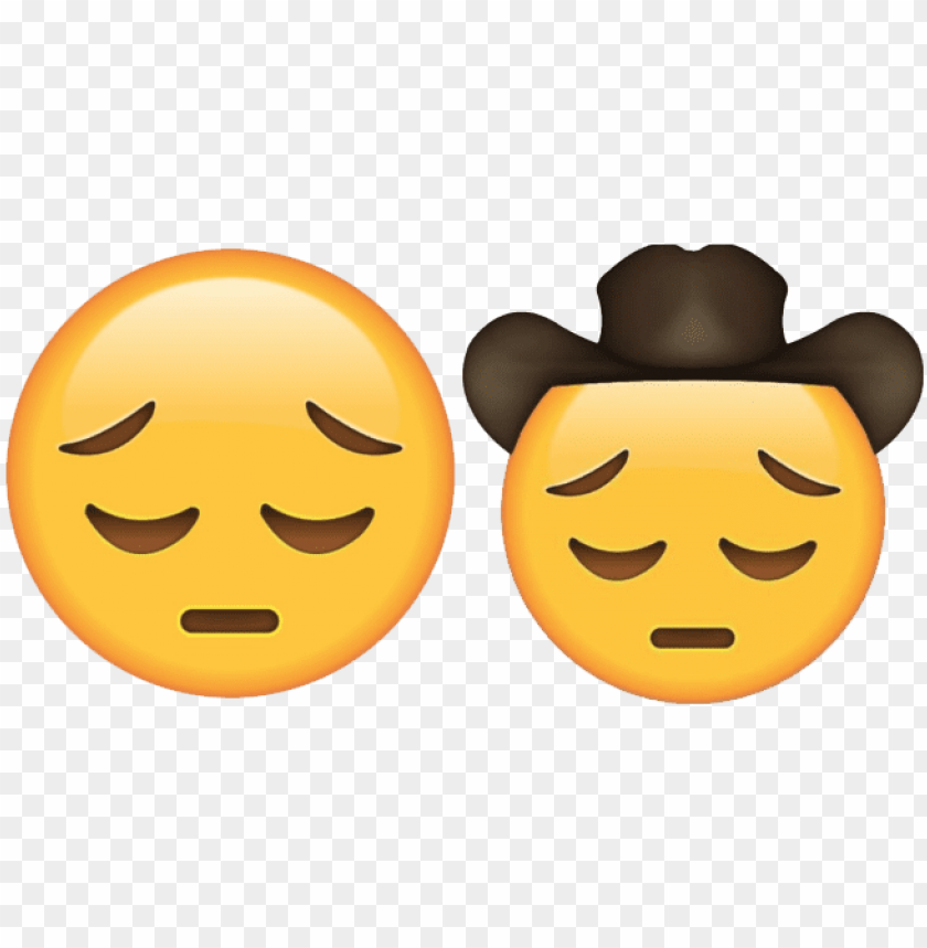 20 Sad Face Emoji Download Emoji S Life List Of All - They Always Say Yee Haw PNG Transparent Background