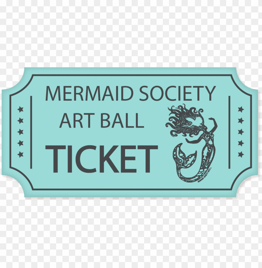 2018 Mermaid Society Art Ball Ticket Png Image With Transparent Background Toppng - teal mermaid queen roblox wikia fandom powered by wikia