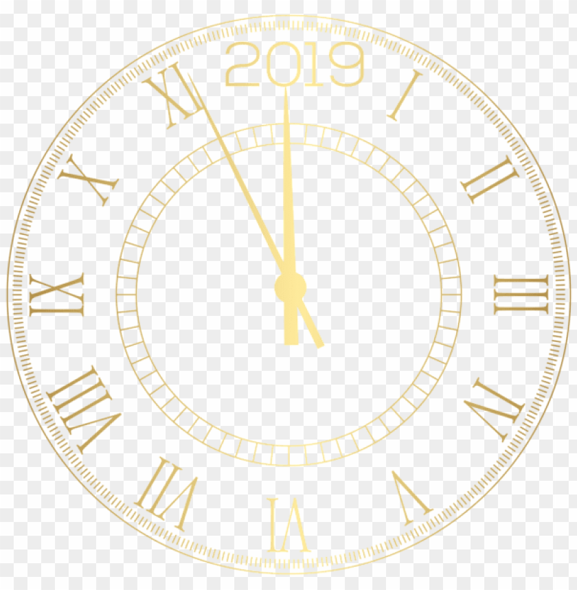 2019 Decorative New Year Clock Png Images | Toppng