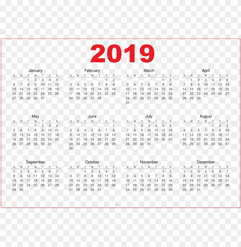2019 indian calendar s png images background -  image ID is 38011