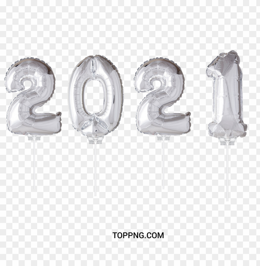 2021,balloon,happy new year,silver color