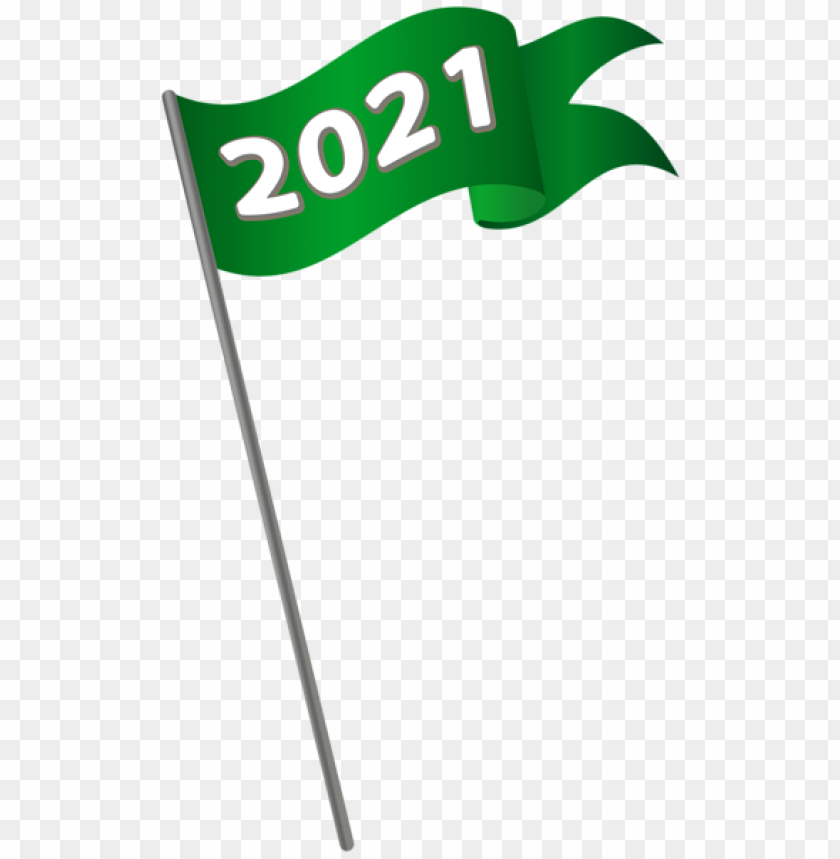 2021 green waving flag PNG image with transparent background - 471719
