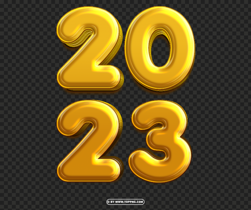 2023 Golden 3d High Quality Design Png