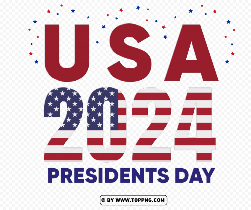 2024 presidents day usa design free png - Image ID 490731