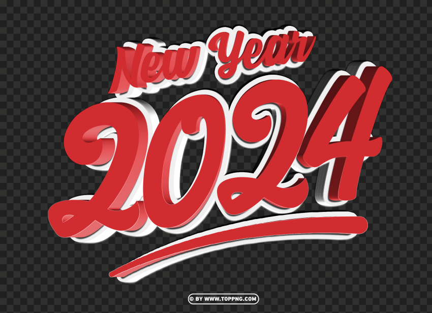 2024 Red Text New Year HD PNG , 2024 happy new year png,2024 happy new year,2024 happy new year transparent png,happy new year 2024,happy new year 2024 transparent png,happy new year 2024 png