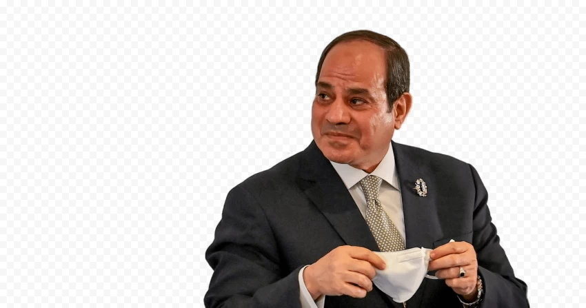 High-Quality Cutout Image of Abdel Fattah el-Sisi, President Abdel Fattah el-Sisi,Egyptian Leader,السيسي, الرئيس المصري,