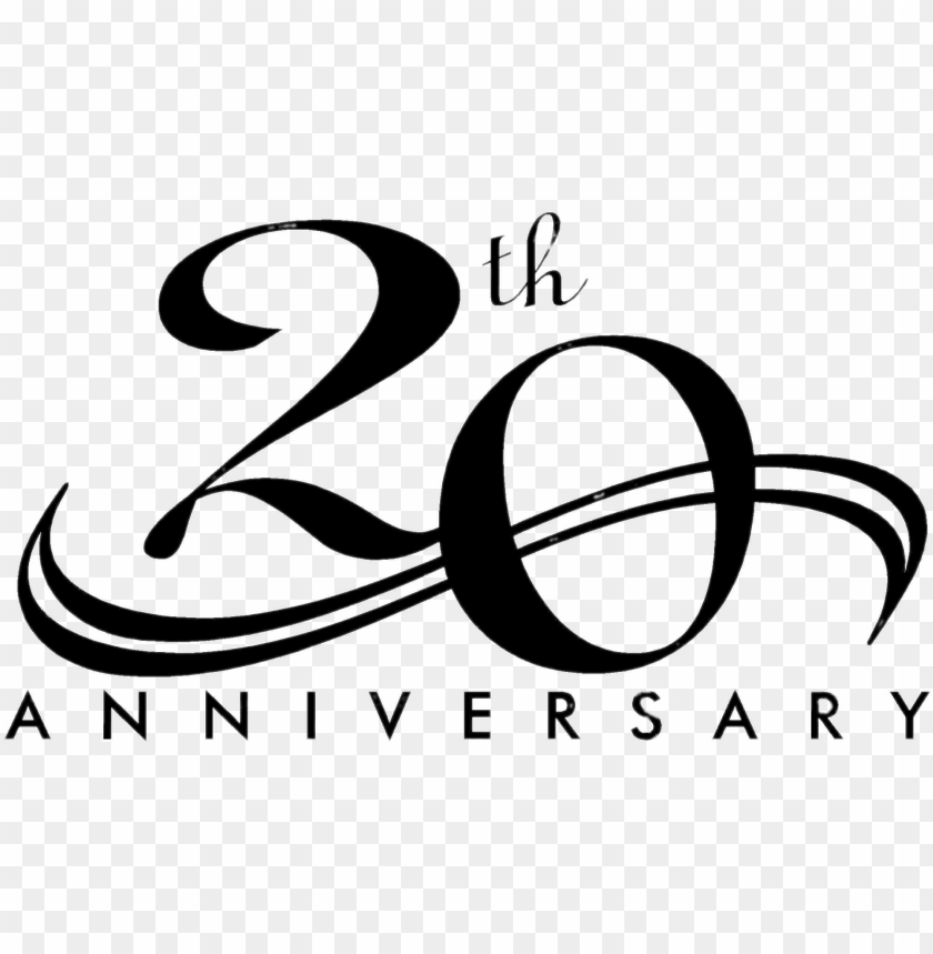 20th anniversary elegant PNG image with transparent background@toppng.com
