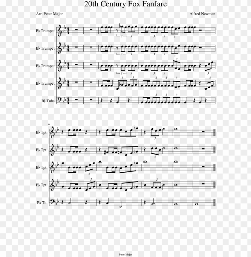 free PNG 20th century fox fanfare sheet music composed by alfred - take on me part keyboard PNG image with transparent background PNG images transparent
