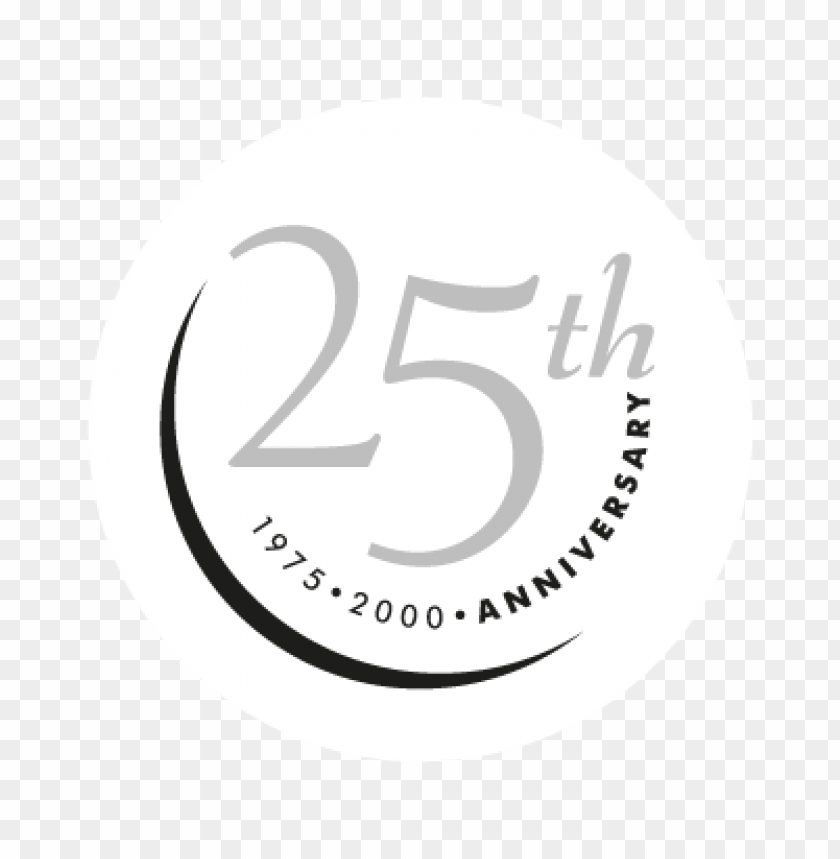  25th anniversary vector logo free - 462720