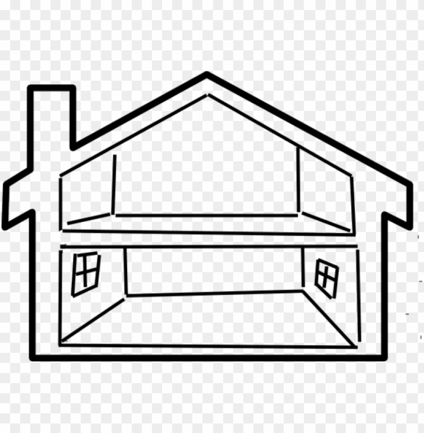 28 Collection Of House Clipart Png Black And White - House And Furniture Worksheet PNG Image With Transparent Background