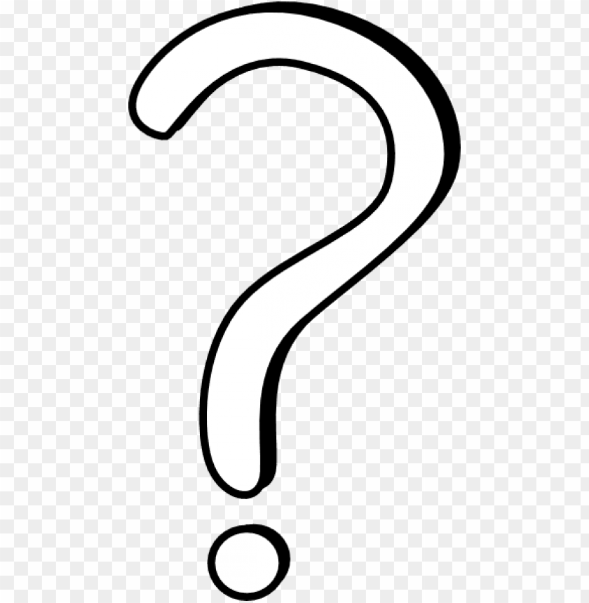 question mark clip art black and white png