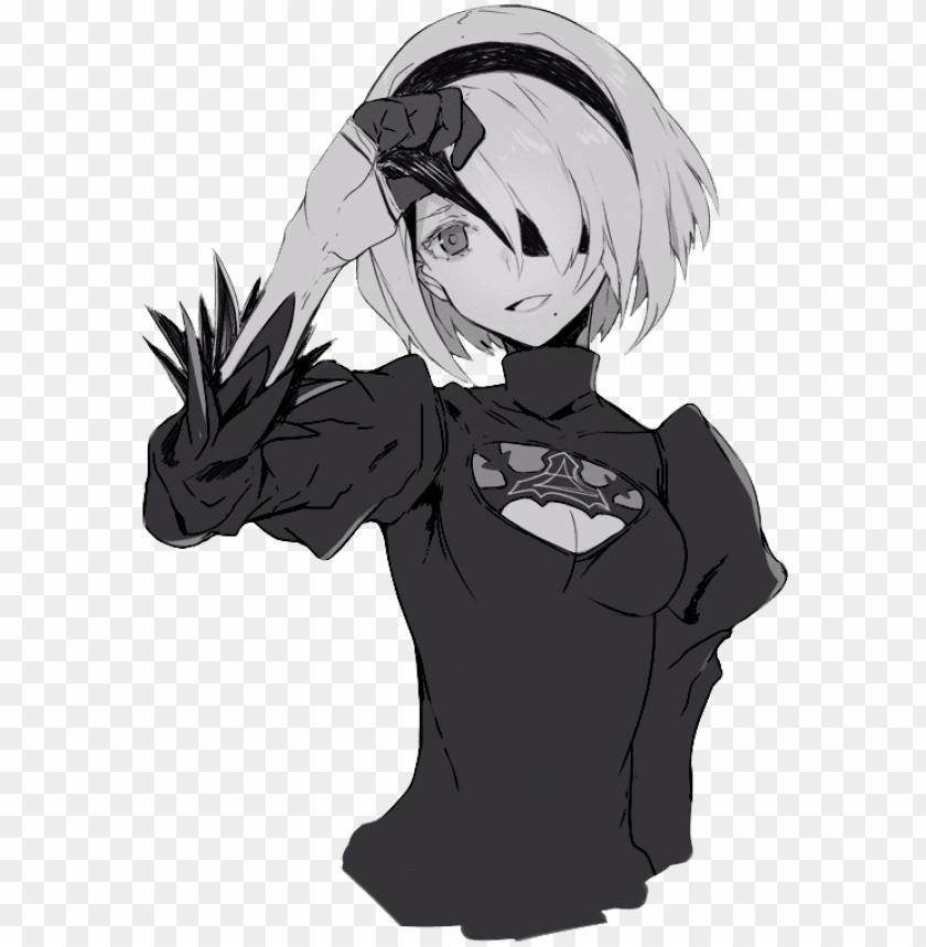efficiëntie Taiko buik Grit 2b 2b Nier Automata Smile PNG Image With Transparent Background | TOPpng