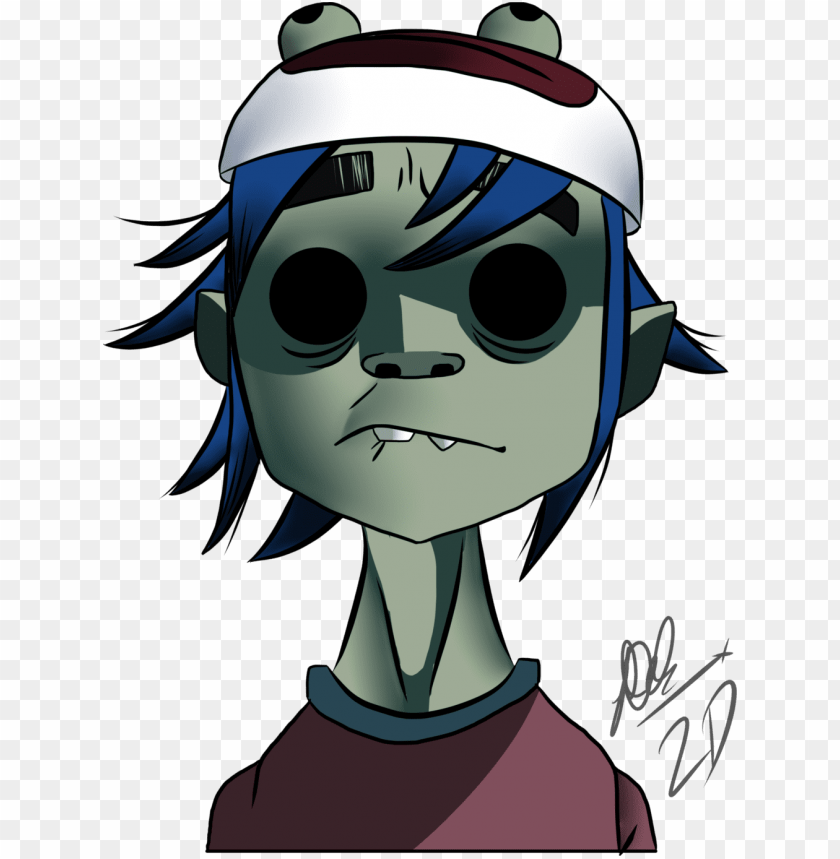2d Gorillaz Pastiche By Tye Die Daithii Dayjcdg 2d Gorillaz Official Art Png Image With Transparent Background Toppng - gorillaz 2d outfit roblox