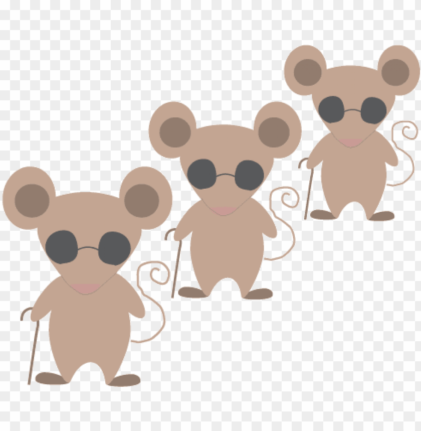 3 blind mice - three blind mice clipart PNG image with transparent  background | TOPpng