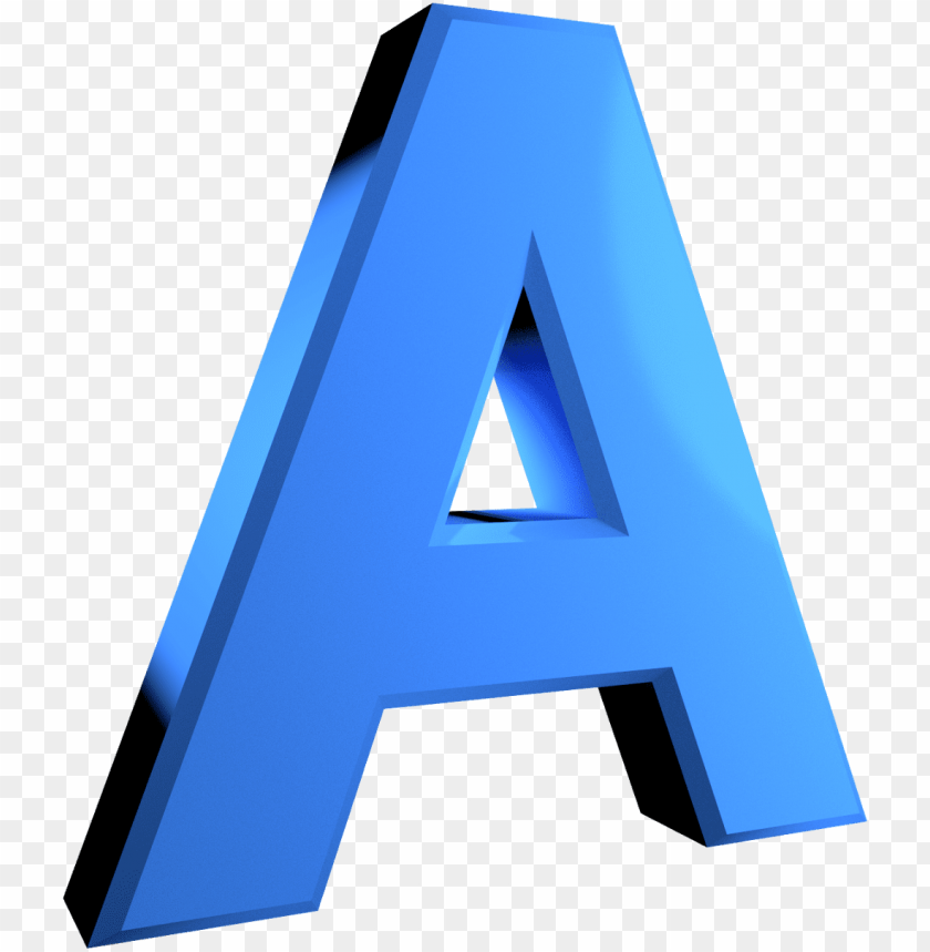3d alphabet letters png - letter a 3d png blue PNG image with transparent background@toppng.com