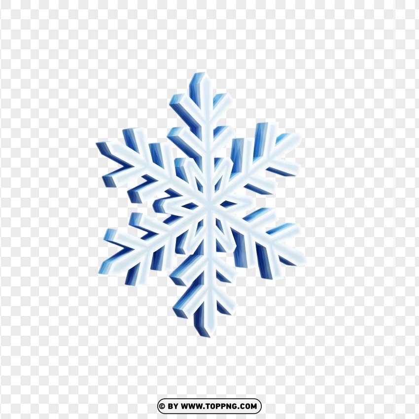 3d Bright White Snowflake Symbol Vector Style PNG Transparent Background