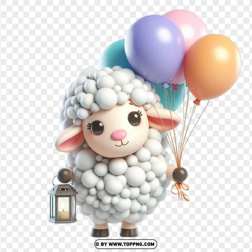 Eid al-Adha,  Adha sheep,  Sheep,3D, Lamp,  Baby,  Adha mubarak