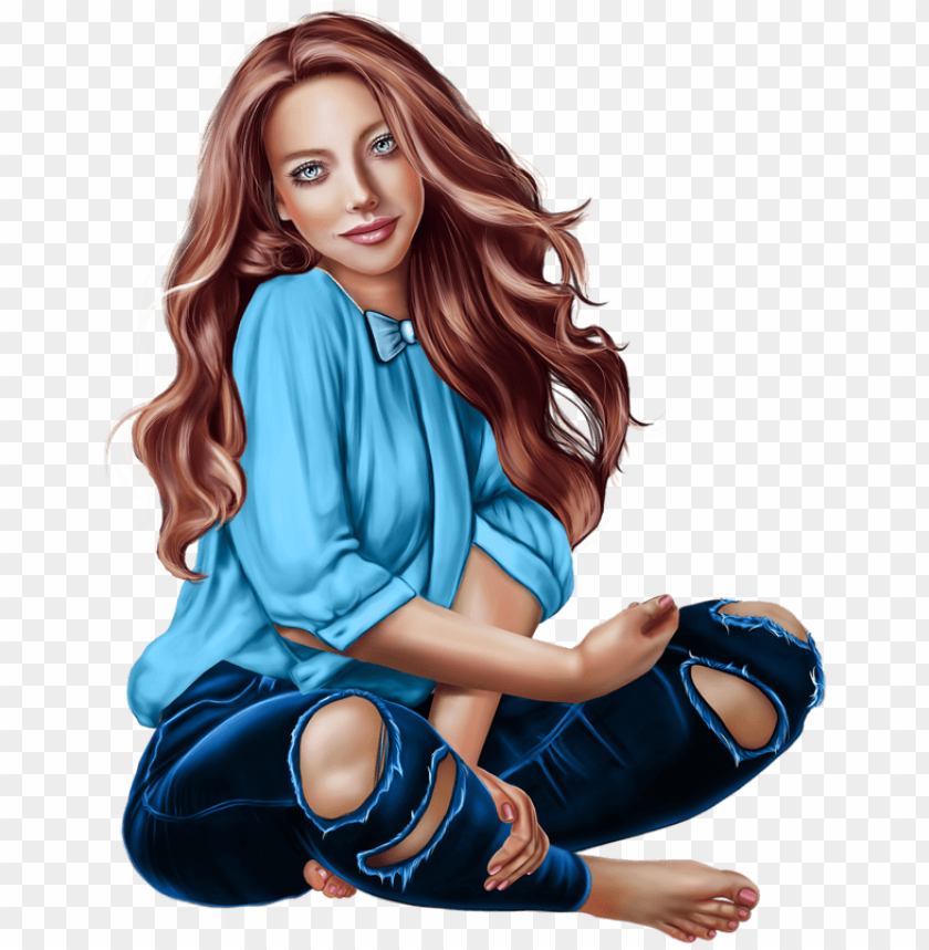 3d girl PNG image with transparent background | TOPpng