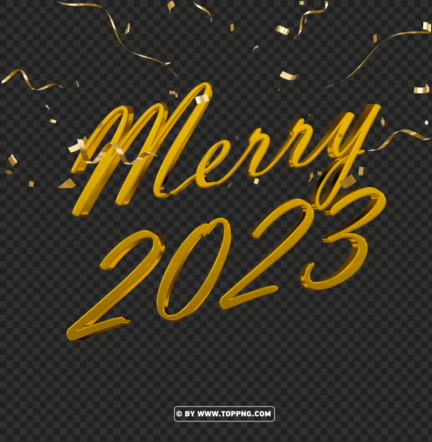 3d gold merry 2023 with confetti pngvector christmas tree transparent png,vector christmas tree png,vector christmas tree,cartoon christmas tree,cartoon christmas tree transparent,painting cartoon christmas transparent png,painting cartoon christmas