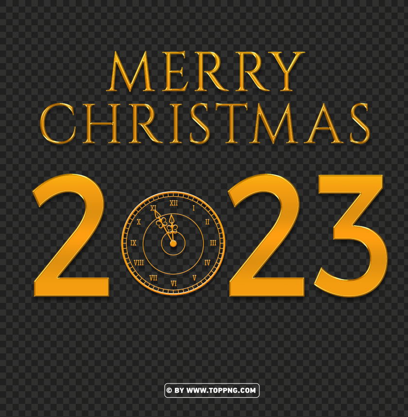 3d gold merry christmas 2023 eve clock png,Eve,Eve Clock,2023 Gold,3D 2023 Transparent,Happy 2023 PNG,Happy New Year 2023