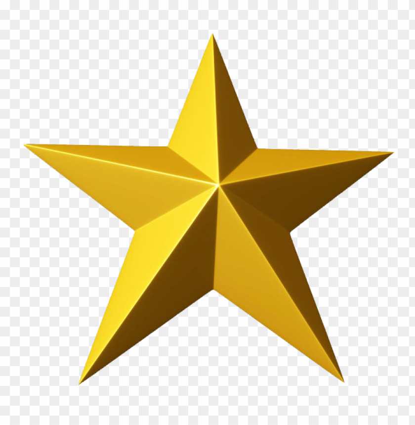 Gold Star cutout PNG & clipart images