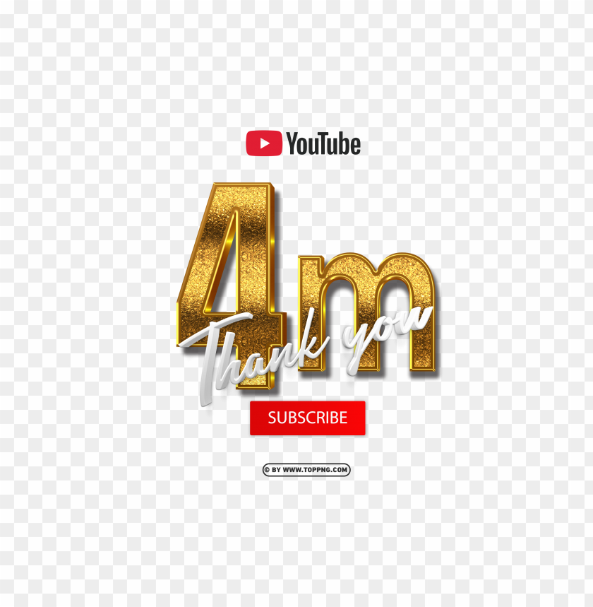 3d golden youtube 4 million subscribe thank you png background,Subscribers transparent png,Subscribe png,follower png,Subscribers,Subscribers transparent png,Subscribers png file