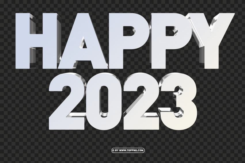 3d happy 2023 silver elegant design png,New year 2023 png,Happy new year 2023 png free download,2023 png,Happy 2023,New Year 2023,2023 png image